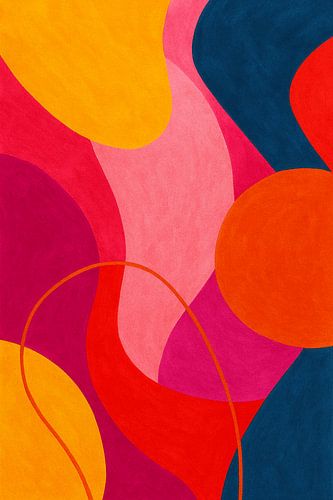 Bold Abstract Color Composition