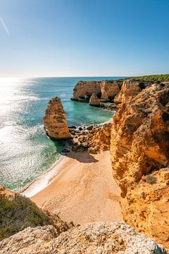 wunderschöner Strand Praia da Marinha an den Algarve Portugals