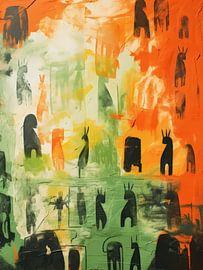 Menschen Stil Abstrakt