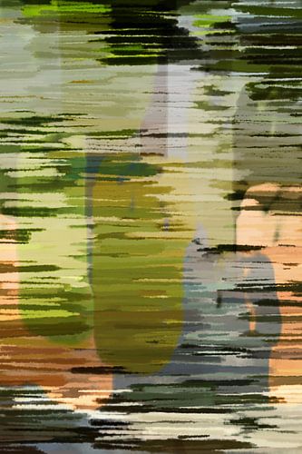 Botanische schittering. Abstract landschap. Zomerrit.