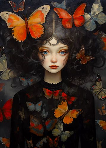 Vlinder meisje