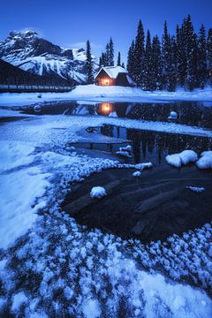 Blue Hour at Emerald Lake by Daniel Gastager