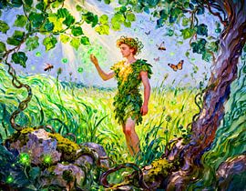 Aristaeus God of Agriculture and Nature from Greek Mythology by ArtMomente