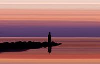 Purple Sunset at the Sea von Aline van Weert Miniaturansicht