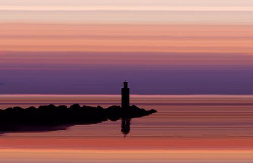 Purple Sunset at the Sea