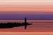 Purple Sunset at the Sea von Aline van Weert