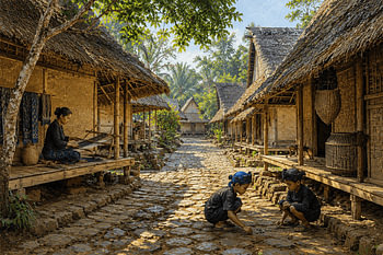 Daily Life in Sade Traditional Sasak Village, Lombok - Indonesia