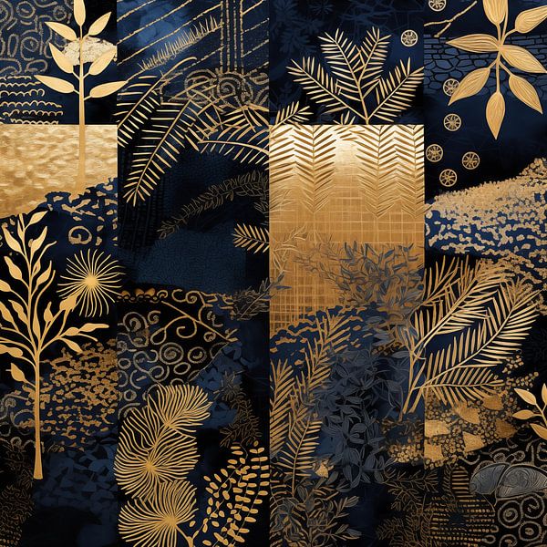 Floral Contrast by Color Square