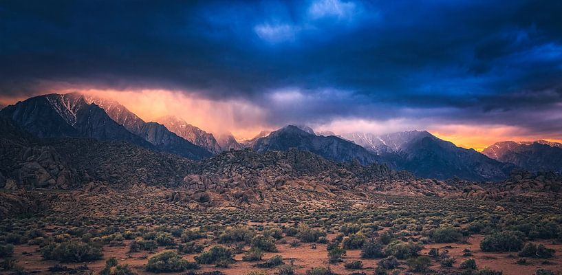 Sierra Nevada Zonsondergang van Loris Photography