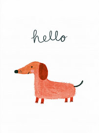 Hello, Little Dachshund von Marco Müller-Vo