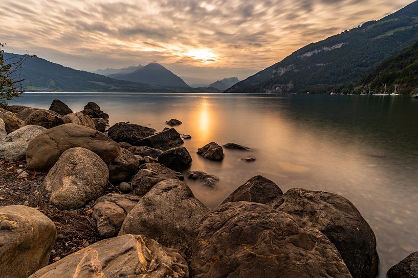 Goldene Stunde des Thunersees von Dafne Vos