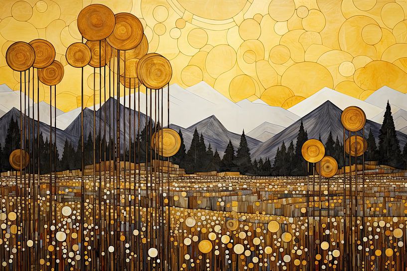 Abstrakte Berglandschaft von Imagine