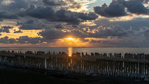 Zonsondergang in Moddergat