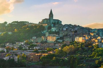 Umbrian Medieval Majesty. Todi and San Fortunato Church at Golde by Stefano Orazzini