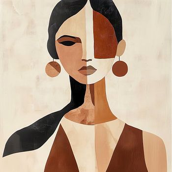 Modern abstract portrait