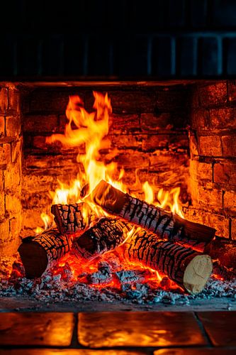 Open haard warmte
