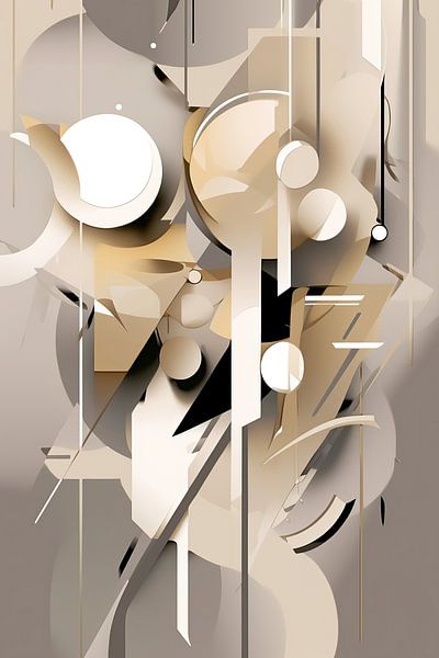 Taupe Minimalism by ARTEO Paintings