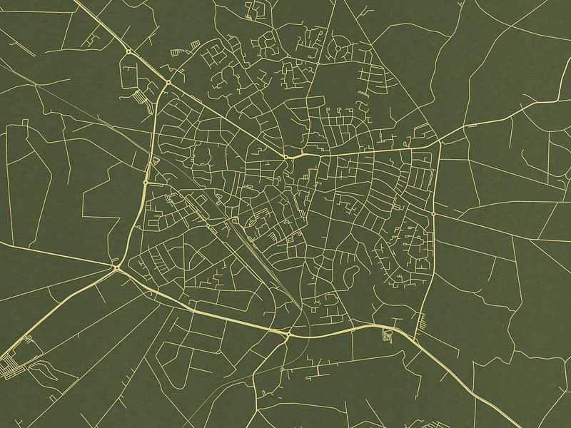 Kaart van Winterswijk in Groen Goud van De Kaartenwinkel