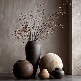 Minimalist ceramic still life by IamHome Studio
