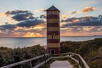 Phare de Dishoek au coucher du soleil