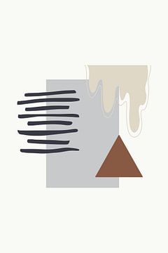 Drip Shape by Walljar