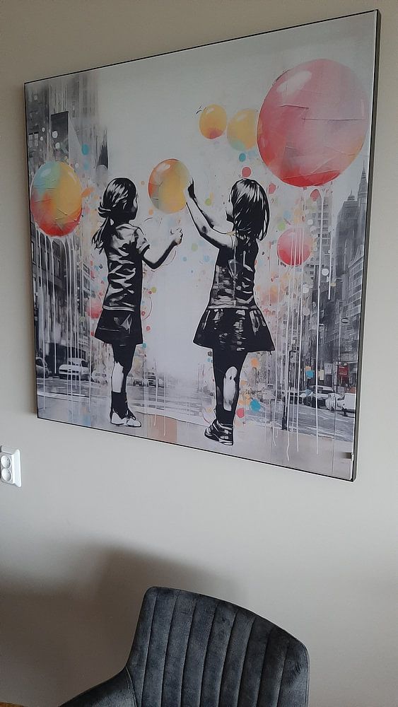 Straßenkunst | Banksy-Stil, von Blickfänger Gemälde