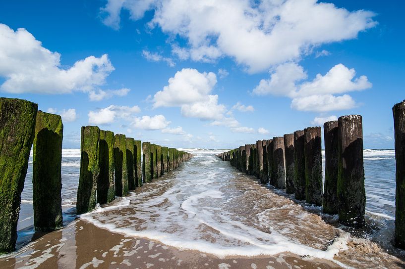 High tide at Domburg beach by Marianne Rouwendal