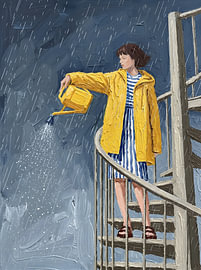 Den Regen gießen von HUGO