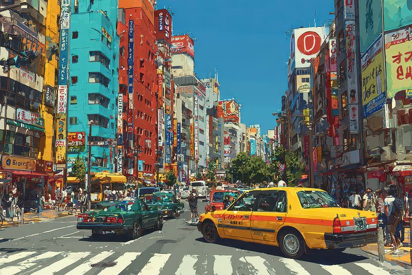 Japon pittoresque paysage urbain moderne par Egon Zitter