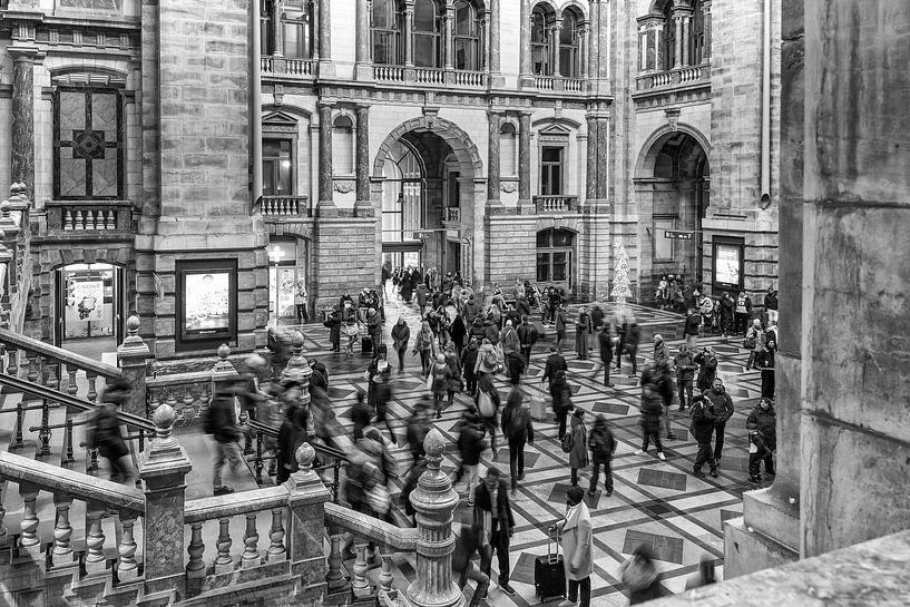 Movement in the arrivals hall by Patrick Haleyt Photography