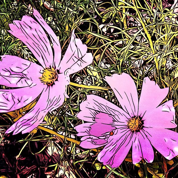 BLOEMEN MAGIE, motief 15 van zam art