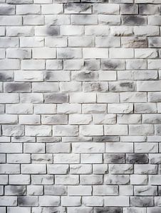 Mur de briques blanches à la structure fine