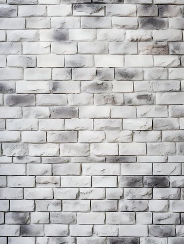 White brick wall with fine texture