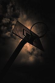 Basketballkorb im Mondschein von KuLeArt