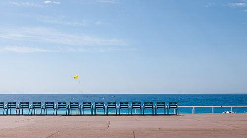 Belle vue mer calme sur la cote d'azur