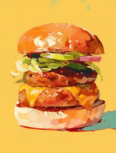 Hamburger Schilderij | Burger Bliss