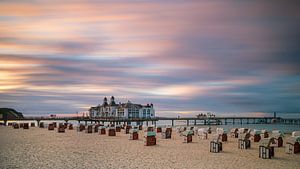 Sonnenuntergang am Strand von Sellin, Rügen, Deutschland