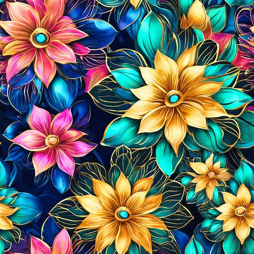 Moderne abstracte bloemen