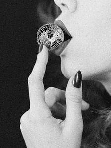 EAT me - Weibliche Disco-Lippen