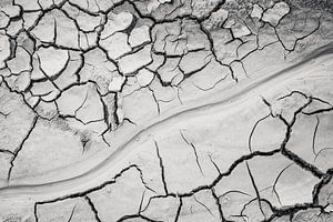 Terre sèche craquelée à Hverir Islande