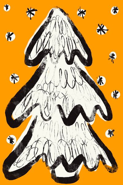 Arbre de Noël (jaune) par Treechild