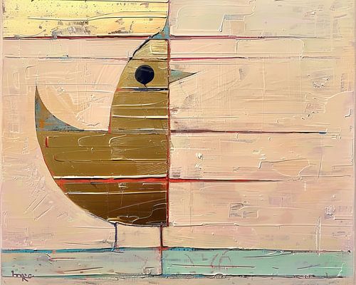 Panorama d'oiseaux au pastel