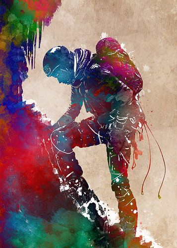 Bergbeklimmer sport kunst #bergbeklimmer #klimmen #sport