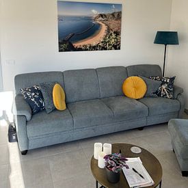 Klantfoto: Las Teresitas" strand van Ulrich Brodde, op canvas