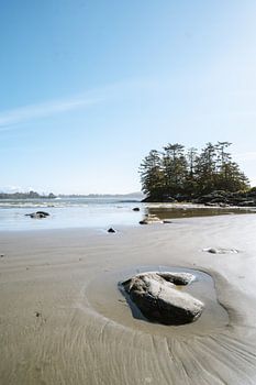 Stein am Strand von Tofino, Vancouver Island - Kanada