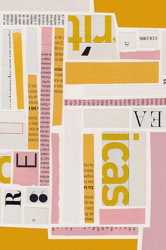 Paper Collage - Pink