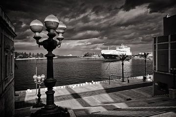 Zwart-wit fotografie: Brindisi - Scalinata Virgilio van Alexander Voss