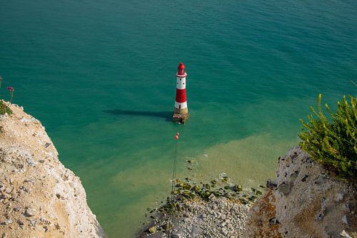 De vuurtoren van Beach Head, Sussex