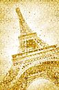Eiffeltoren Verpakt in Goud van Melanie Viola thumbnail