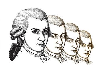 Wolfgang Amadeus Mozart, componist en muzikant van Gert Hilbink